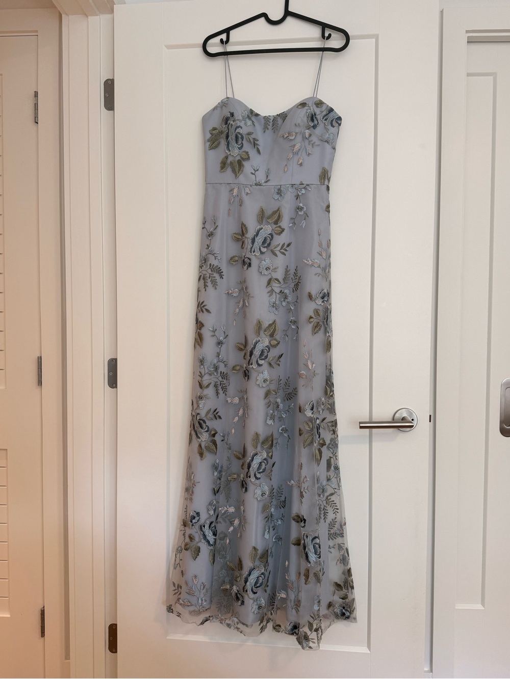 Jenny Yoo Blue Floral Bridesmaid Dress